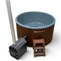 Bain scandinave rond en bois SKADI 200 cm pour 6 à 7 personnes