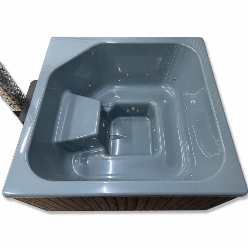 Bain Nordique Carré 205 cm Poêle Intégré | SKADI®