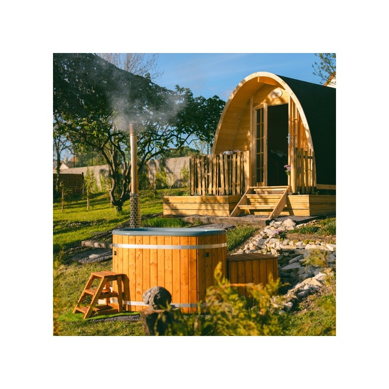 Bain Nordique en bois SKADI pour 2 personnes