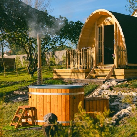 Bain Nordique en bois SKADI pour 2 personnes