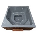 Bain nordique carré 205 cm – 6-7 pers. | SKADI