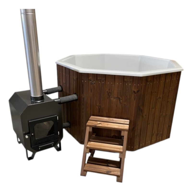 Bain Nordique Octogonal 4 à 5 personnes 180x180 Premium | SKADI