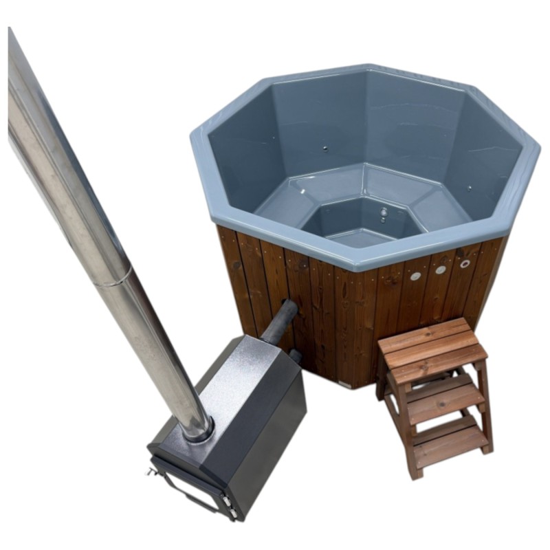 Bain Nordique Octogonal 4 à 5 personnes 180x180 Premium | SKADI