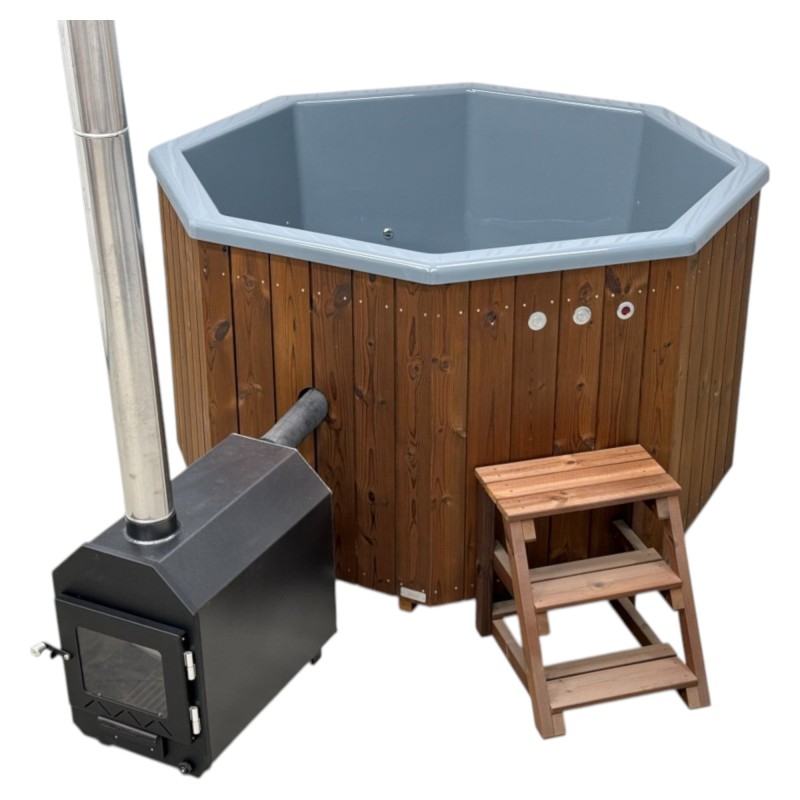 Bain Nordique Octogonal 4 à 5 personnes 180x180 Premium | SKADI