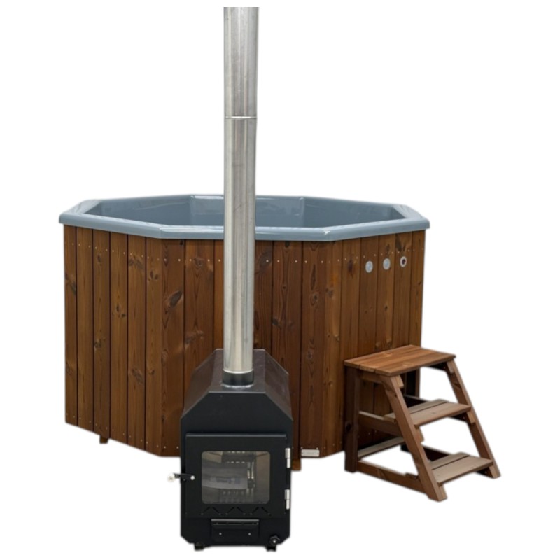 Bain Nordique Octogonal 4 à 5 personnes 180x180 Premium | SKADI