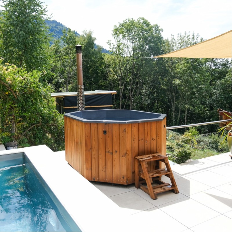 Bain Nordique Octogonal 8 personnes 240x180 Premium | SKADI
