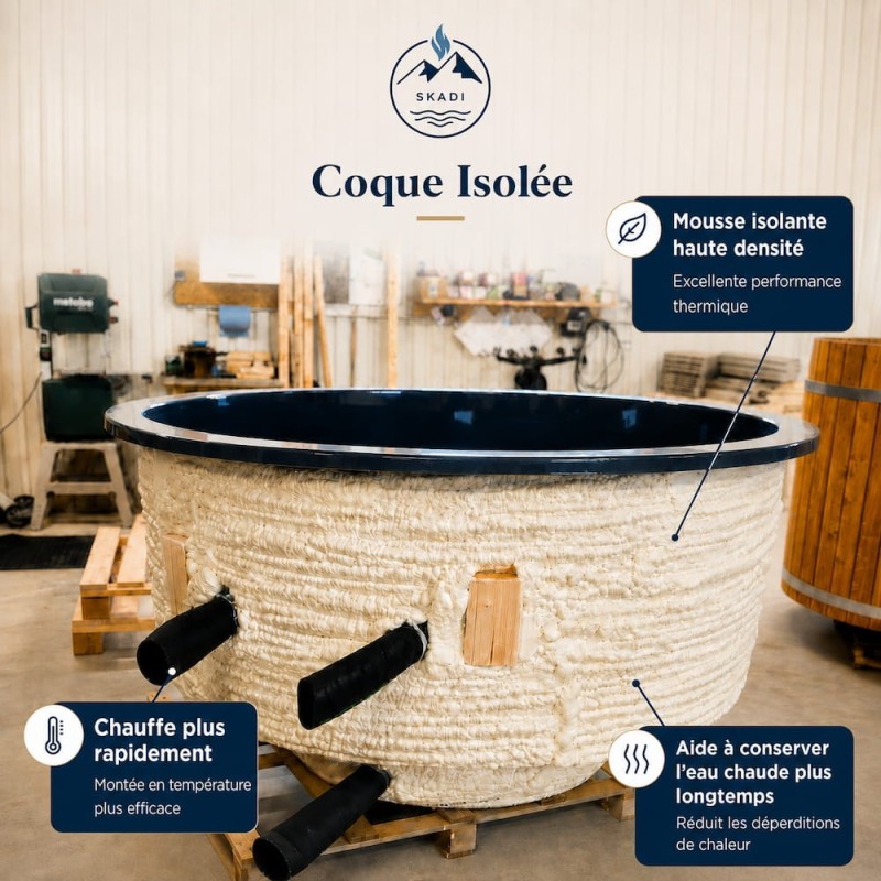 Spa Nordique Bois Rond 190cm