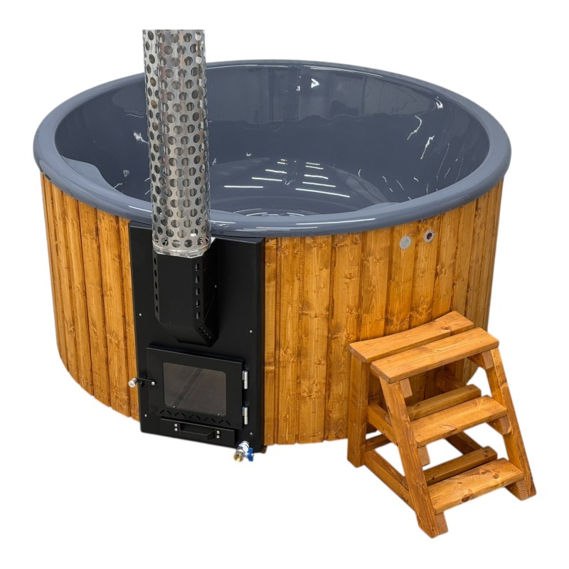 Bain Nordique Rond en bois 4 à 5 personnes